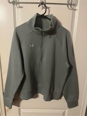 Under Armour Sage Green Quarter-Zip Pullover